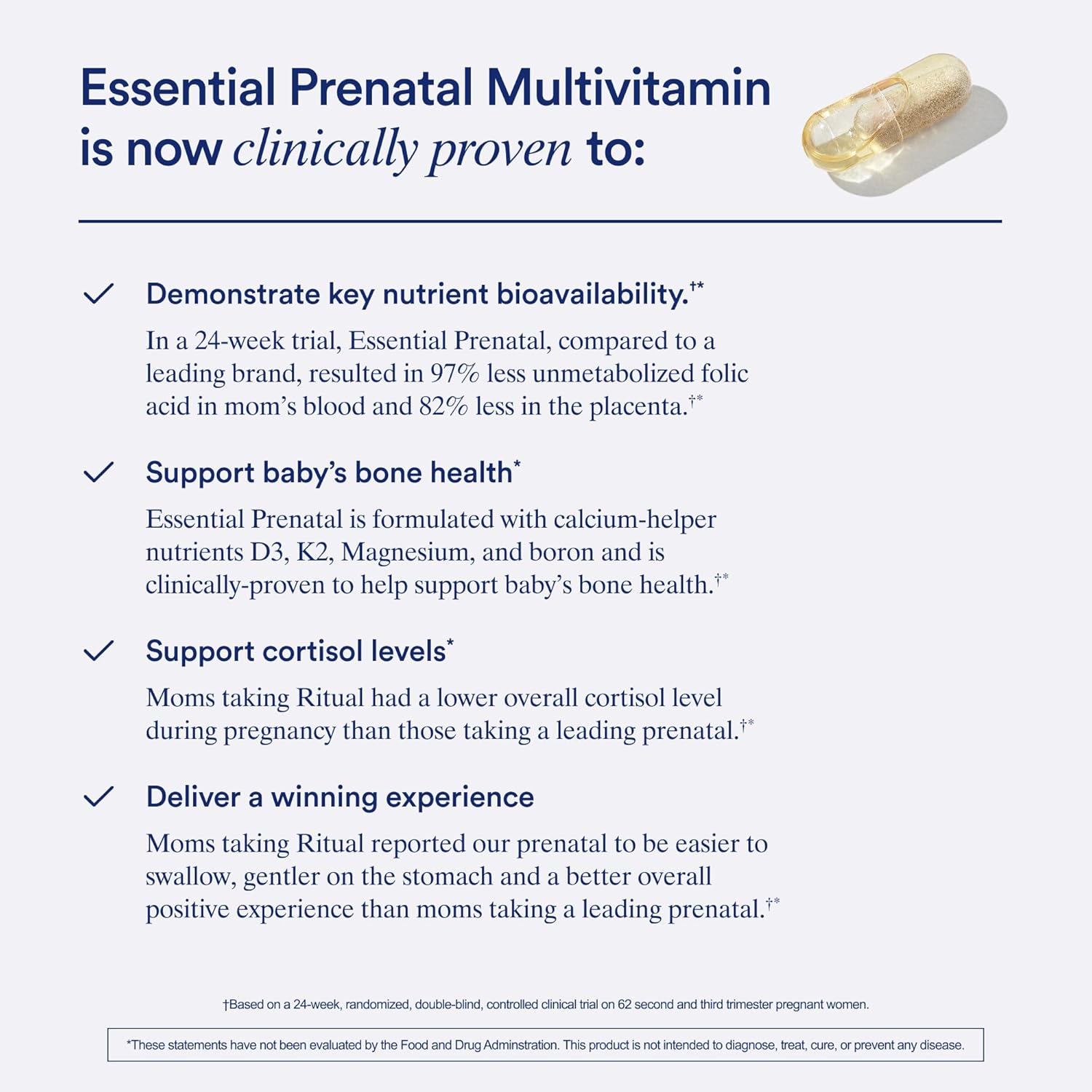 Ritual Essential Prenatal Vitamins (Vegan, 30-Day Supply)