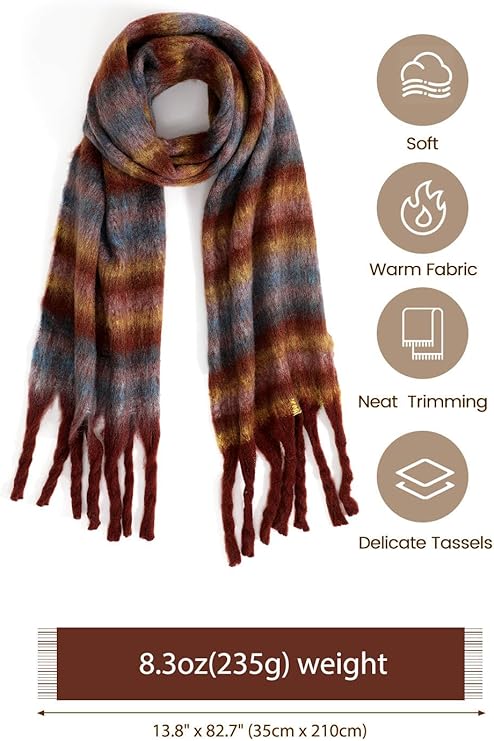 Passionbility Chunky Winter Scarf for Women