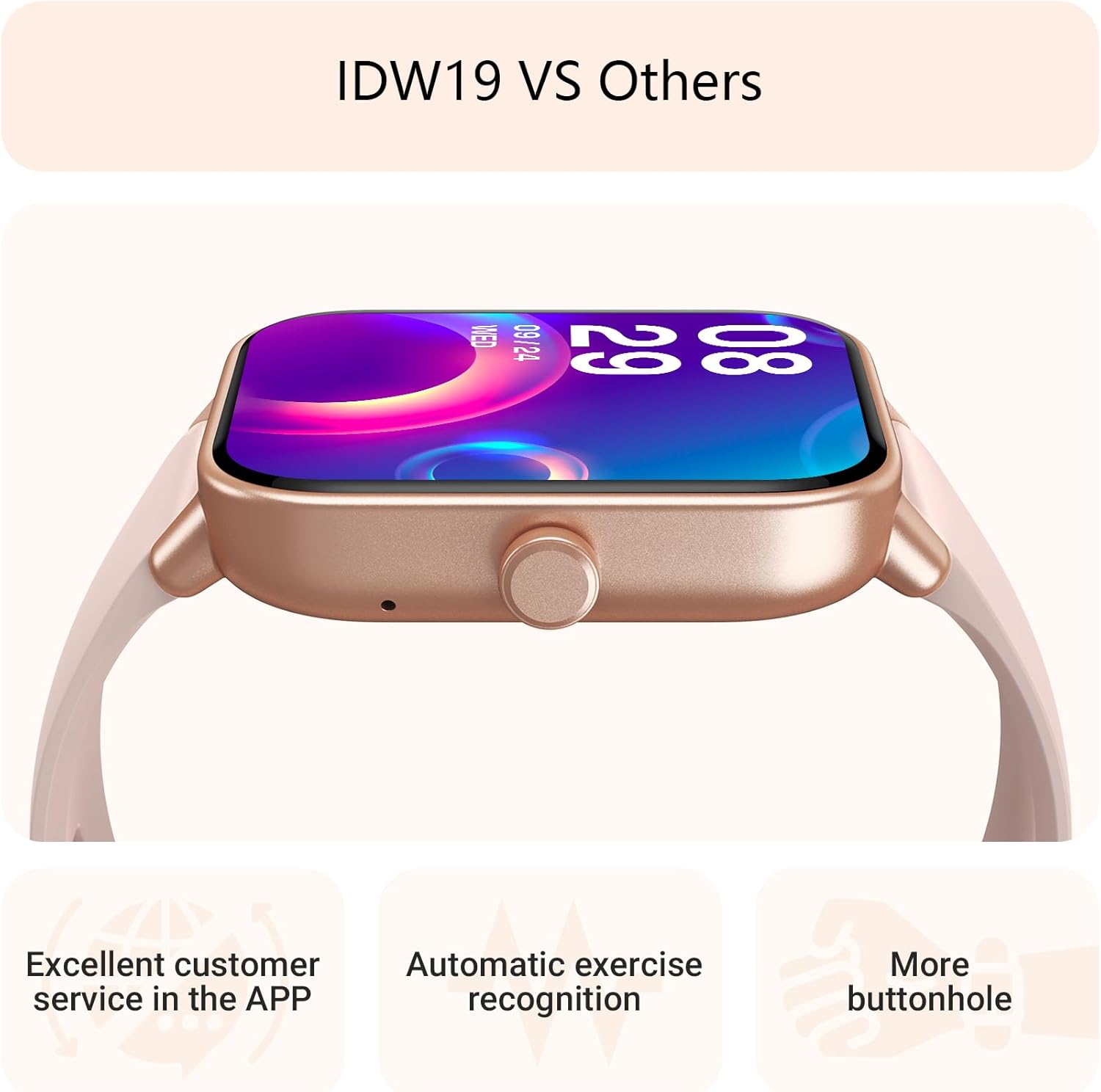 Women’s Smartwatch with Alexa & Bluetooth Calling (1.8″, IP68)