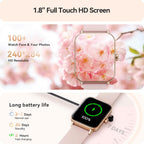 Women’s Smartwatch with Alexa & Bluetooth Calling (1.8″, IP68)