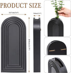 Dnnnii Wooden Wall Vase Set (2-Pack, Brown Finish)