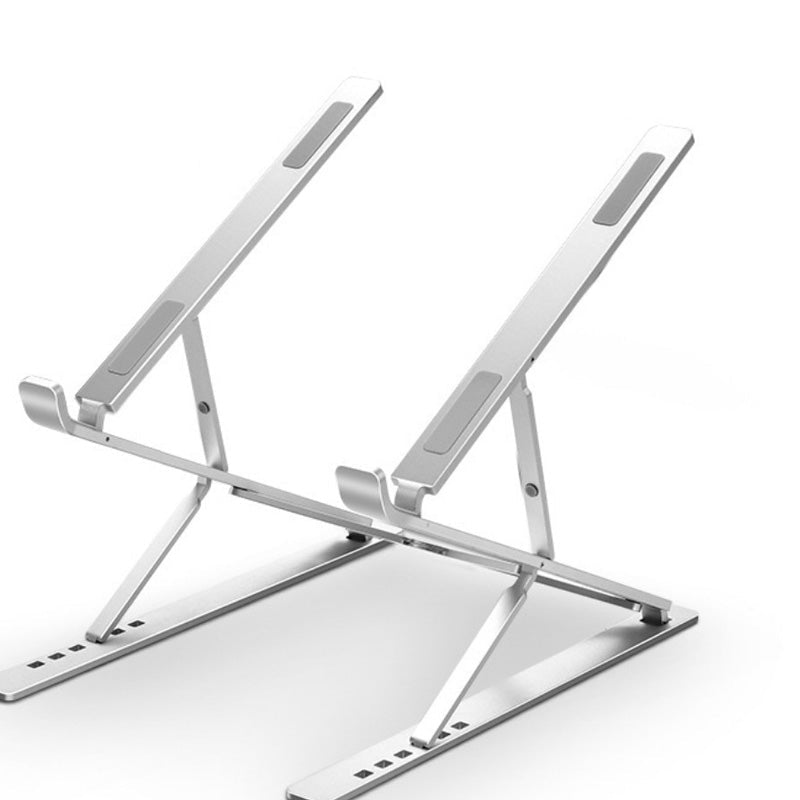 Adjustable Aluminum Laptop Stand: Foldable Double-Layer Ergonomic Desk Riser - Sixin1