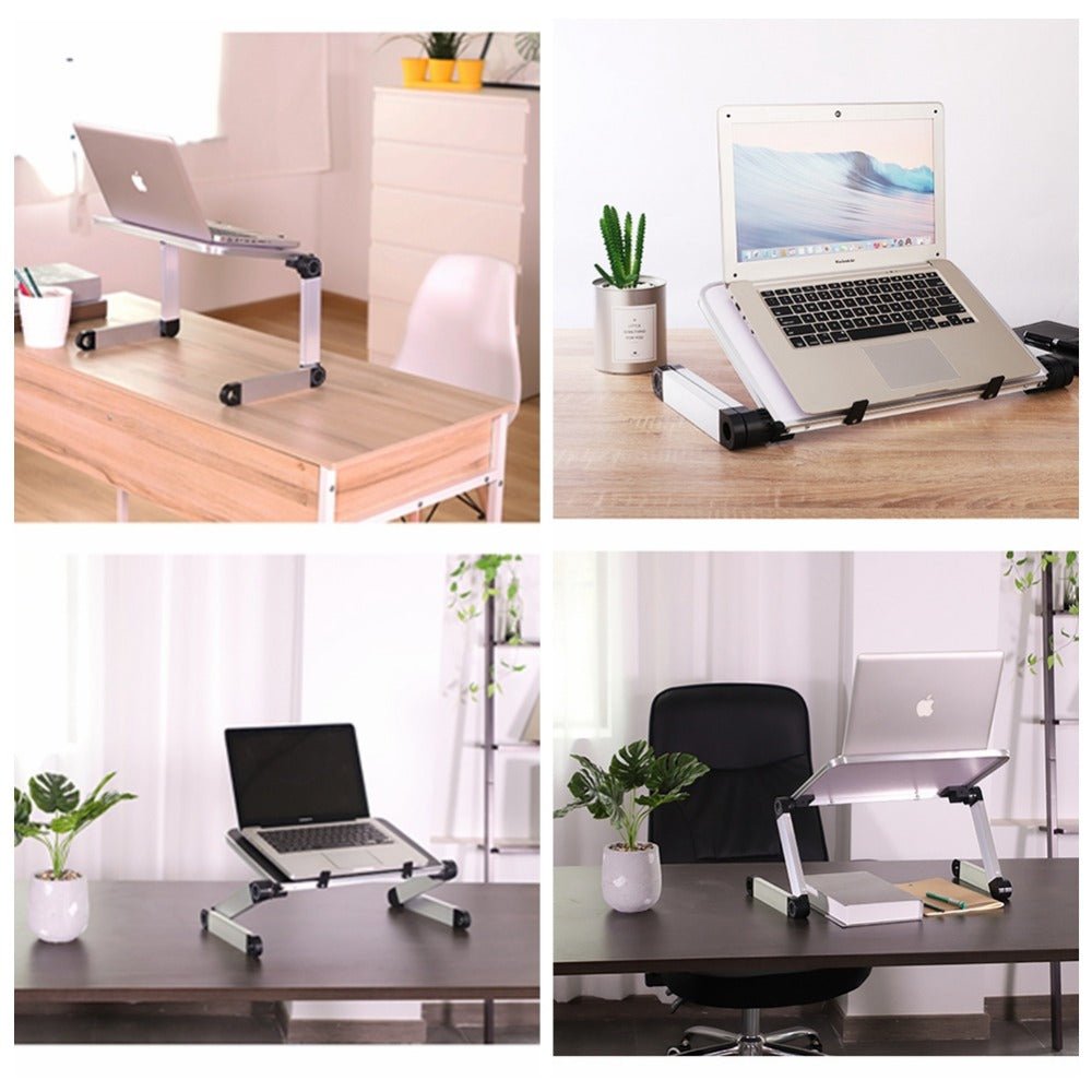 Adjustable Foldable Laptop Stand – Ergonomic Desk & Tablet Holder - Sixin1
