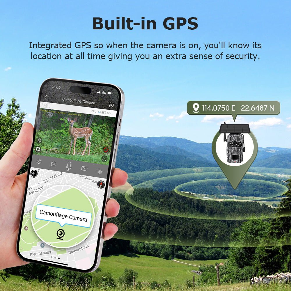 Advanced 4G Trail Cam: Smart Positioning, Temp Sensor & Remote Access - Sixin1