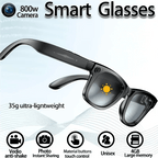 AI Smart Video Glasses with Camera and Photo Capabilities, featuring an 8MP camera, 1080P HD video recording, 4K resolution, - Sixin1