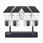 All - in - One Solar Security System – 4MP, 8 Cameras & Smart Monitoring - Sixin1