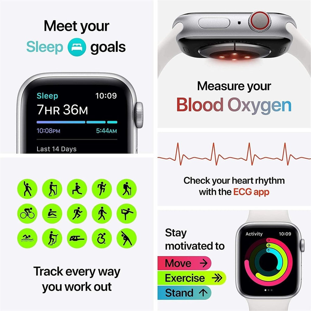 Apple Watch Series 6 GPS + Cellular 40mm: Premium Renewed Apple Smartwatch - Sixin1
