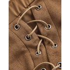 Asymmetrical Hem Wrap Skirt: Tie - Front Elegant Fit - Sixin1