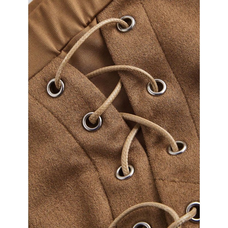 Asymmetrical Hem Wrap Skirt: Tie - Front Elegant Fit - Sixin1
