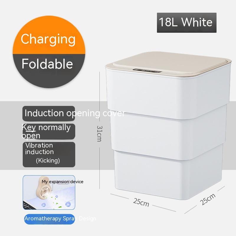 Automatic Smart Trash Can with Lid - Sixin1