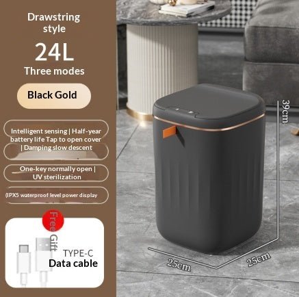 Automatic Smart Trash Can with Lid - Sixin1