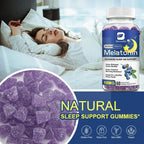 B BEWORTHS Blueberry Melatonin 10mg Gummies Sleeping Creative for Sleep Sleeping Pills Melatonin for Sleep Relaxing For Adult - Sixin1