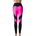 Heart Patchwork Butt-Lifting Leggings: High-Stretch Sculpt Fit