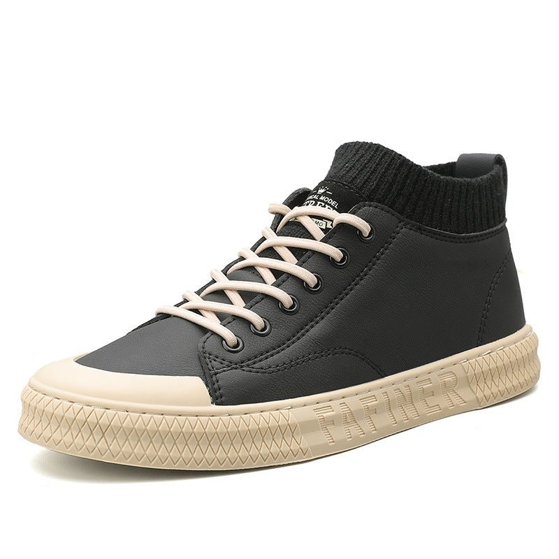 Casual Men’s Lace-Up Shoes: Breathable Design with Low Heel Support - Sixin1