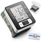 Wrist Blood Pressure Monitor – Adjustable Wrist Cuff, 90-Reading Memory, Digital BP Machine for Home & Clinical Use