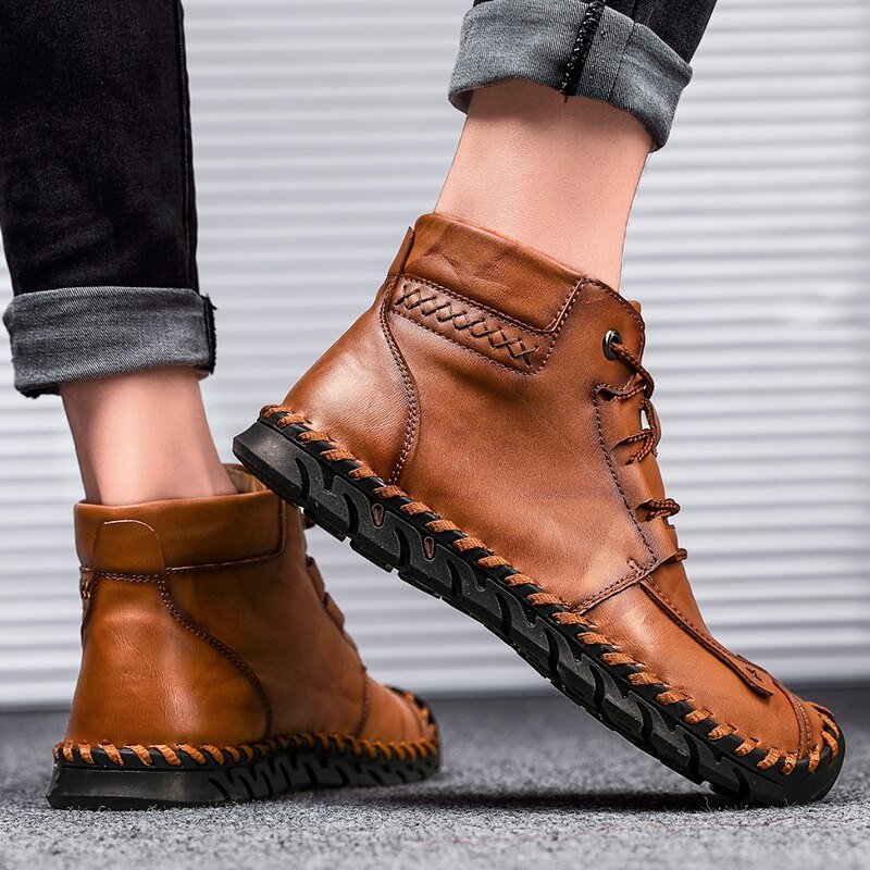Classic Men’s Casual Leather Shoes - Sixin1