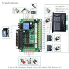 CNC Breakout Board 5 Axis: Mach3 Interface Controller Kit for CNC Machines - Sixin1
