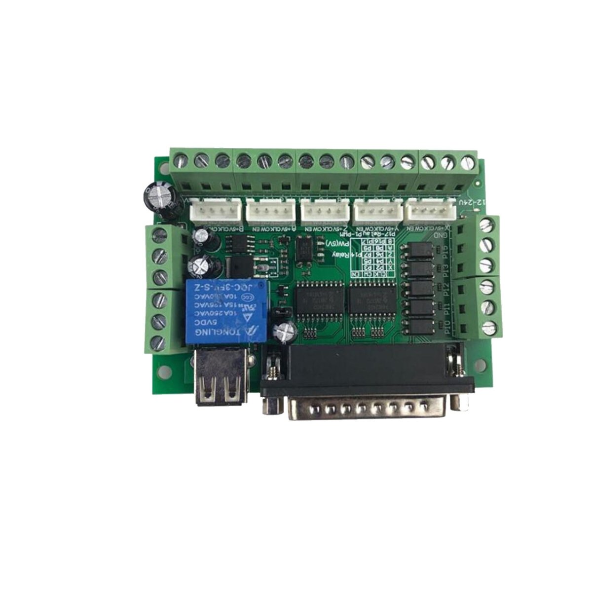 CNC Breakout Board 5 Axis: Mach3 Interface Controller Kit for CNC Machines - Sixin1