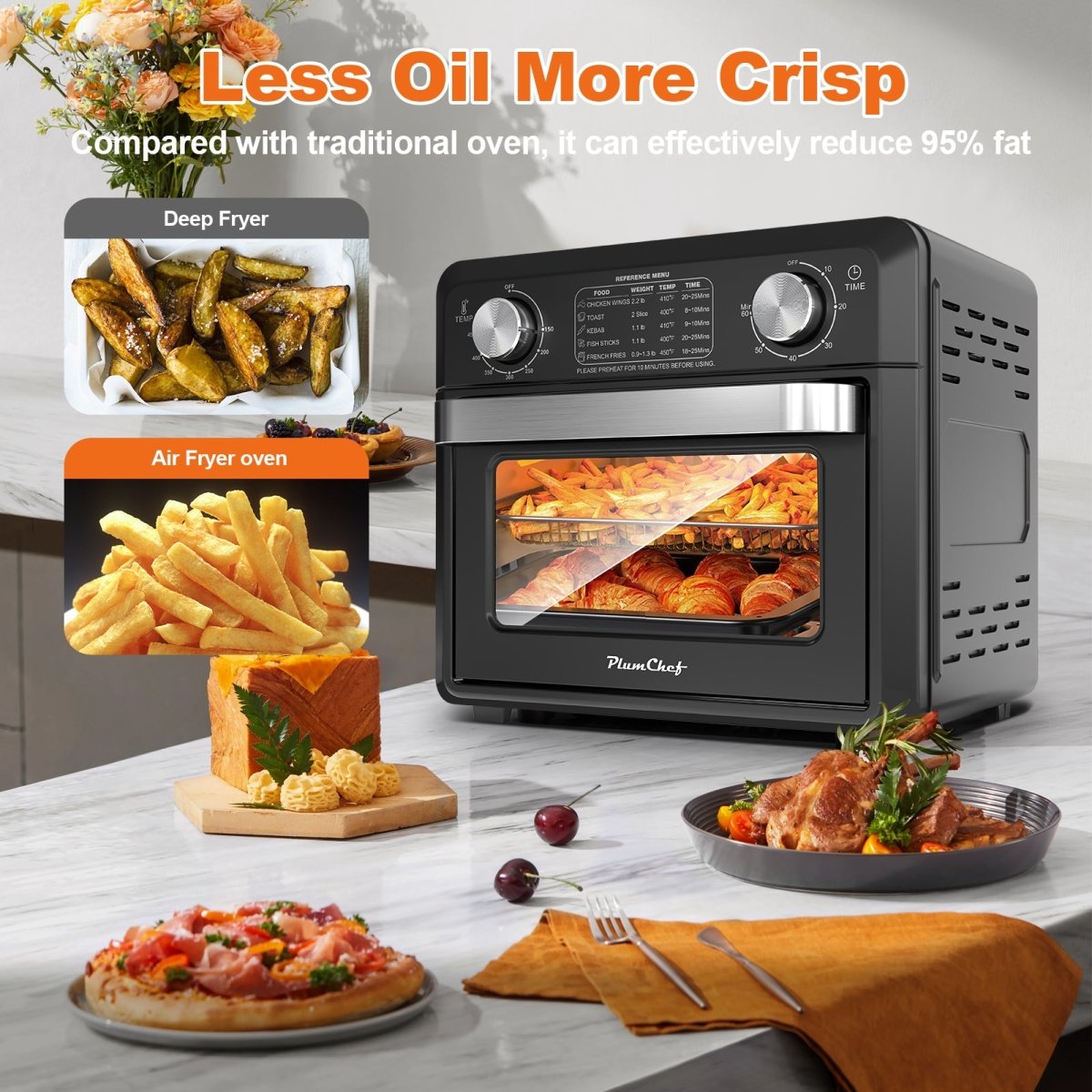 Compact 11QT Capacity: Space-saving design perfect for small kitchens, apartments, dorms, and couples without sacrificing functionality. - Sixin1
