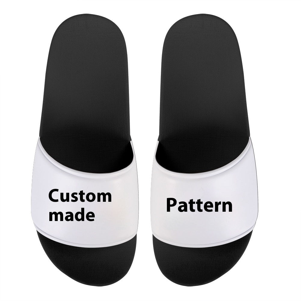 Couple Printed Fashionable Indoor Household One Word Slippers - Sixin1