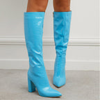Crocodile - Print High - Heel Knight Boots From Europe And The US - Sixin1