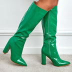 Crocodile - Print High - Heel Knight Boots From Europe And The US - Sixin1