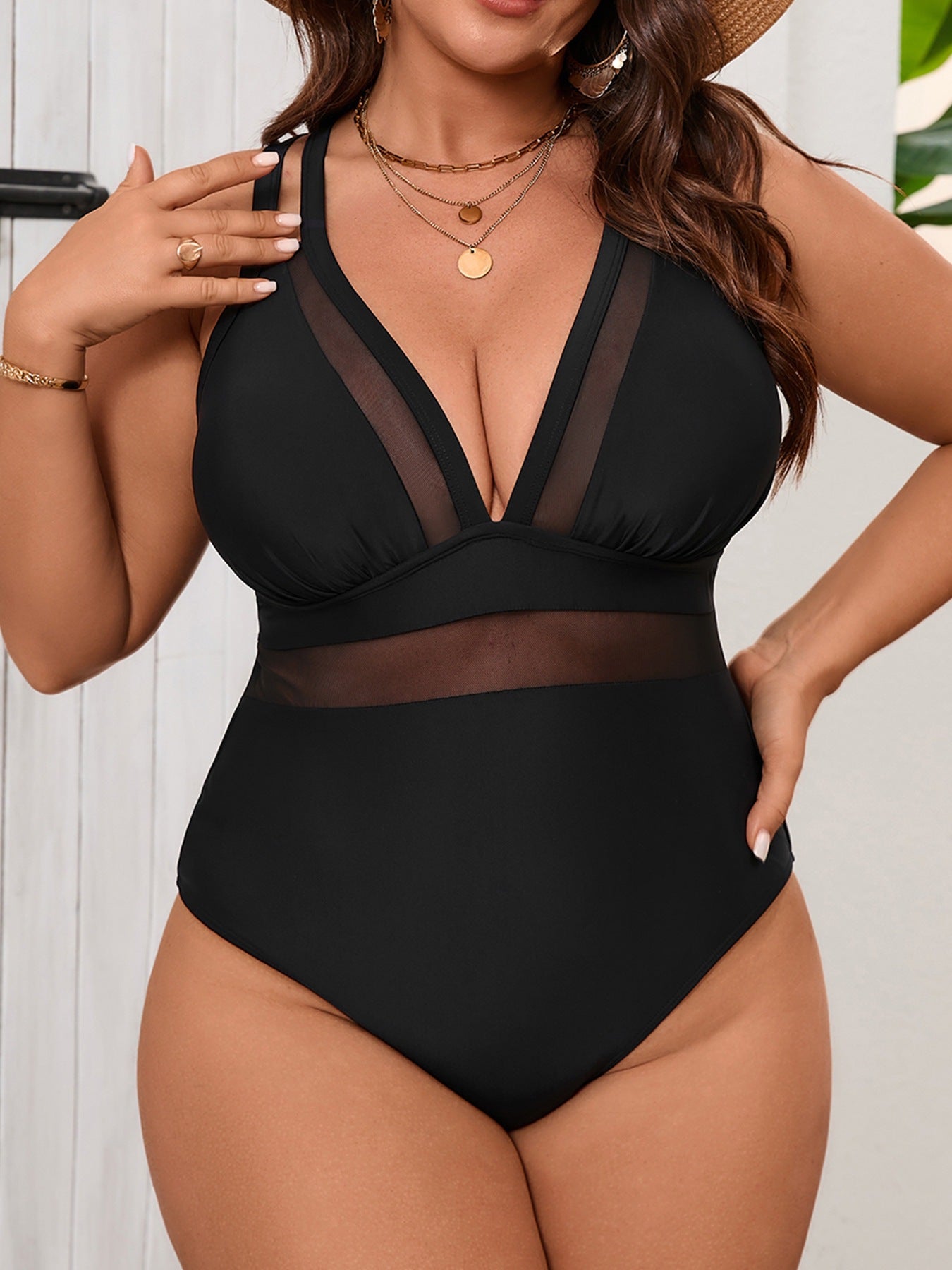 Women’s Crisscross Back One-Piece Swimsuit: Sleek Body-Shaping Fit