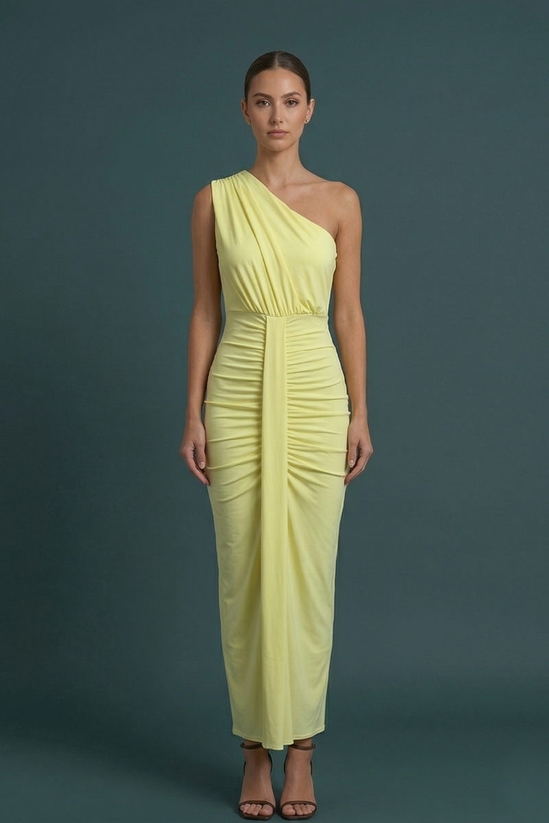 Women’s Drape Maxi Dress: One-Shoulder Chic Evening & Daywear