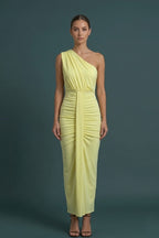Women’s Drape Maxi Dress: One-Shoulder Chic Evening & Daywear