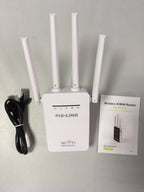 Dual-Band WiFi Repeater: 4 Antenna High Coverage Internet Booster - Sixin1