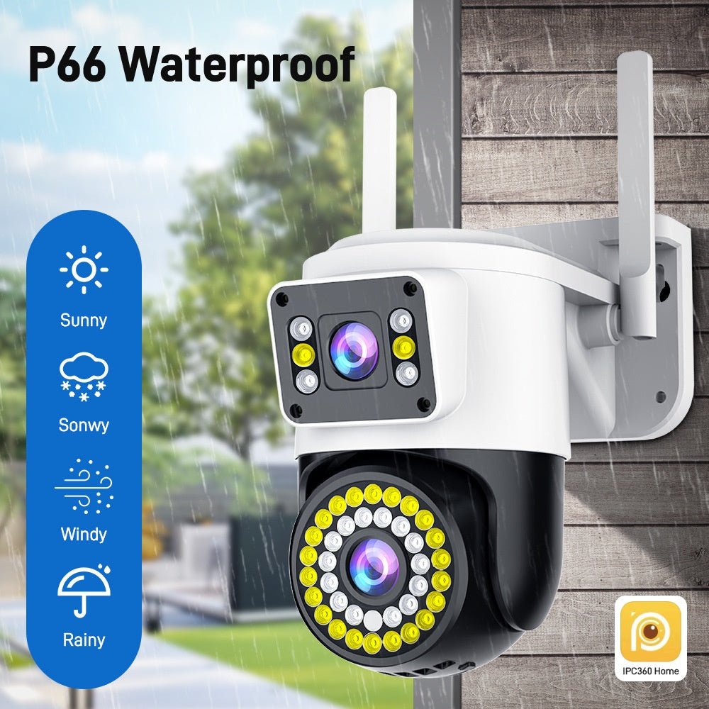 Dual-Screen Night Vision WiFi Security Camera: Wireless Binocular Surveillance System - Sixin1