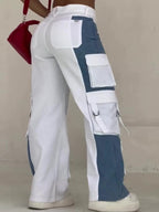 Women’s Contrast Pocket Cargo Jeans