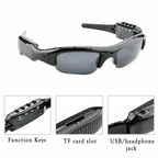 HD 1080P Camera Sunglasses: Polarized Sports Glasses