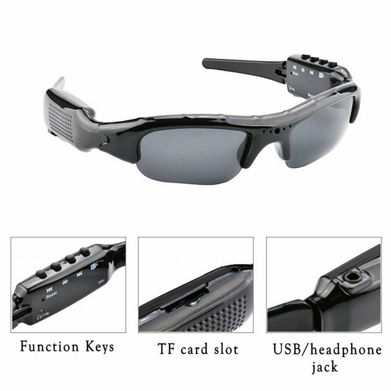 HD 1080P Camera Sunglasses: Polarized Sports Glasses
