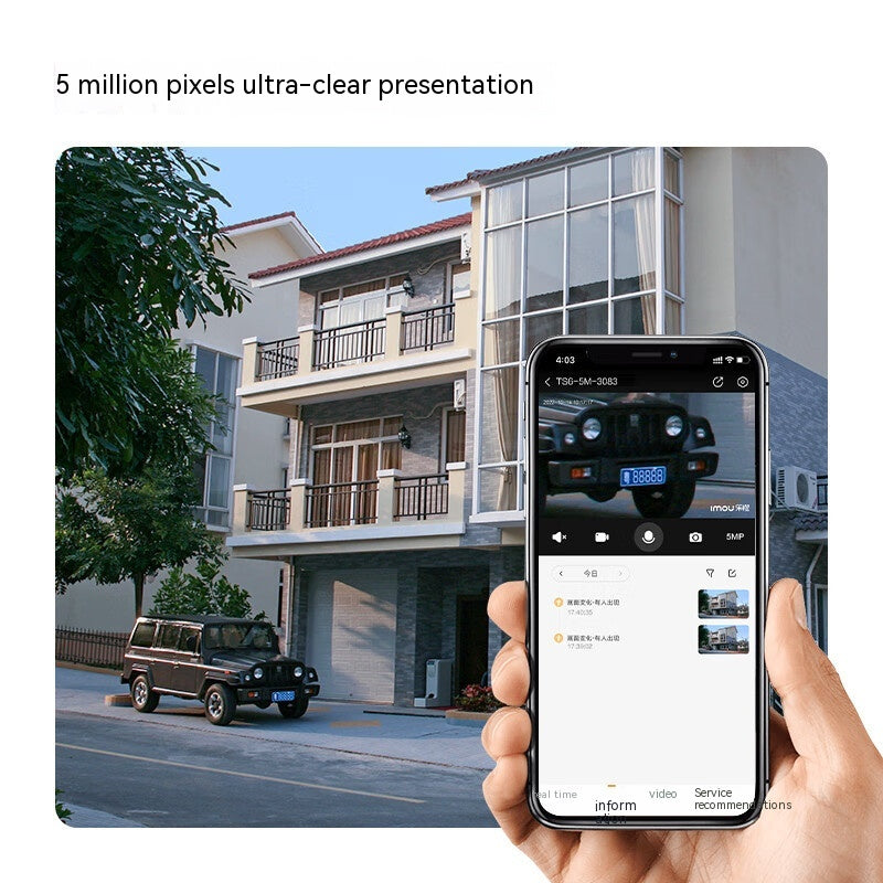 Ultra HD 5MP Security Camera: Outdoor Waterproof Surveillance System
