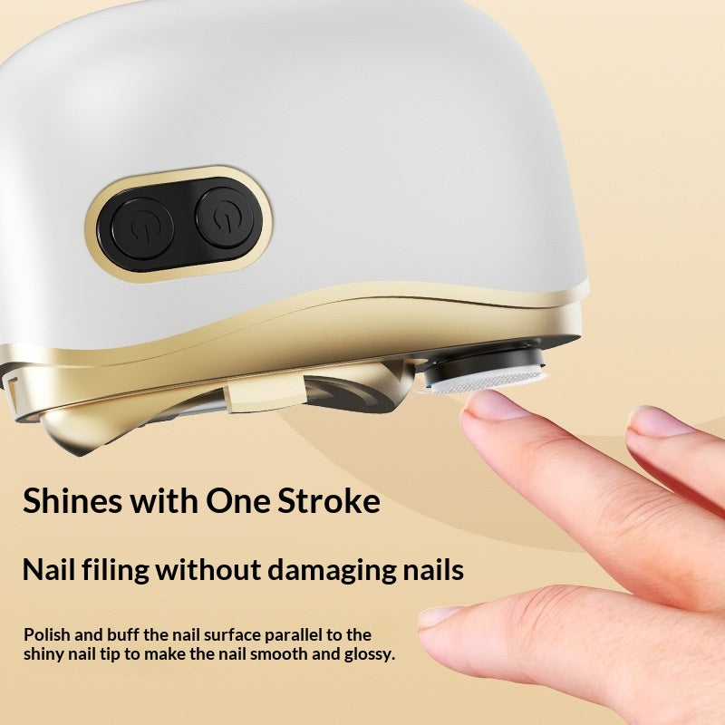 Portable Electric Nail Trimmer: Rechargeable, Quiet & Safe No-Pinch Clipper