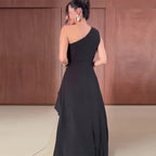 Women’s Elegant Sleeveless Split Maxi Dress: Stylish Slim Fit Summer Look