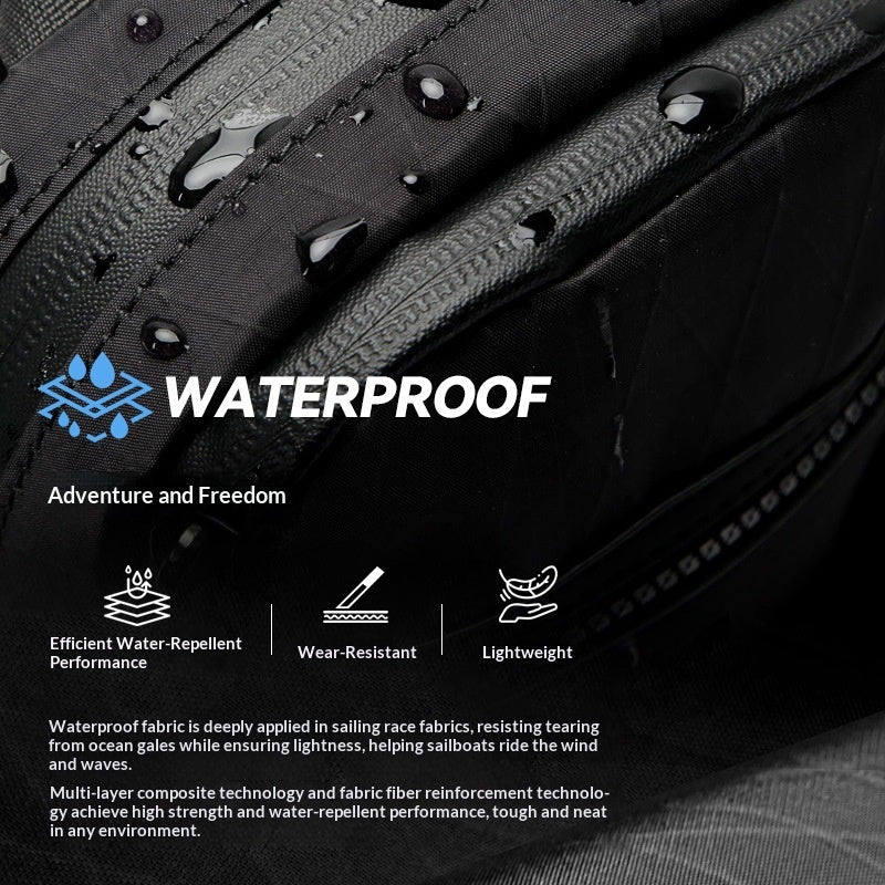 Large-Capacity Waterproof Men’s Casual Shoulder Bag