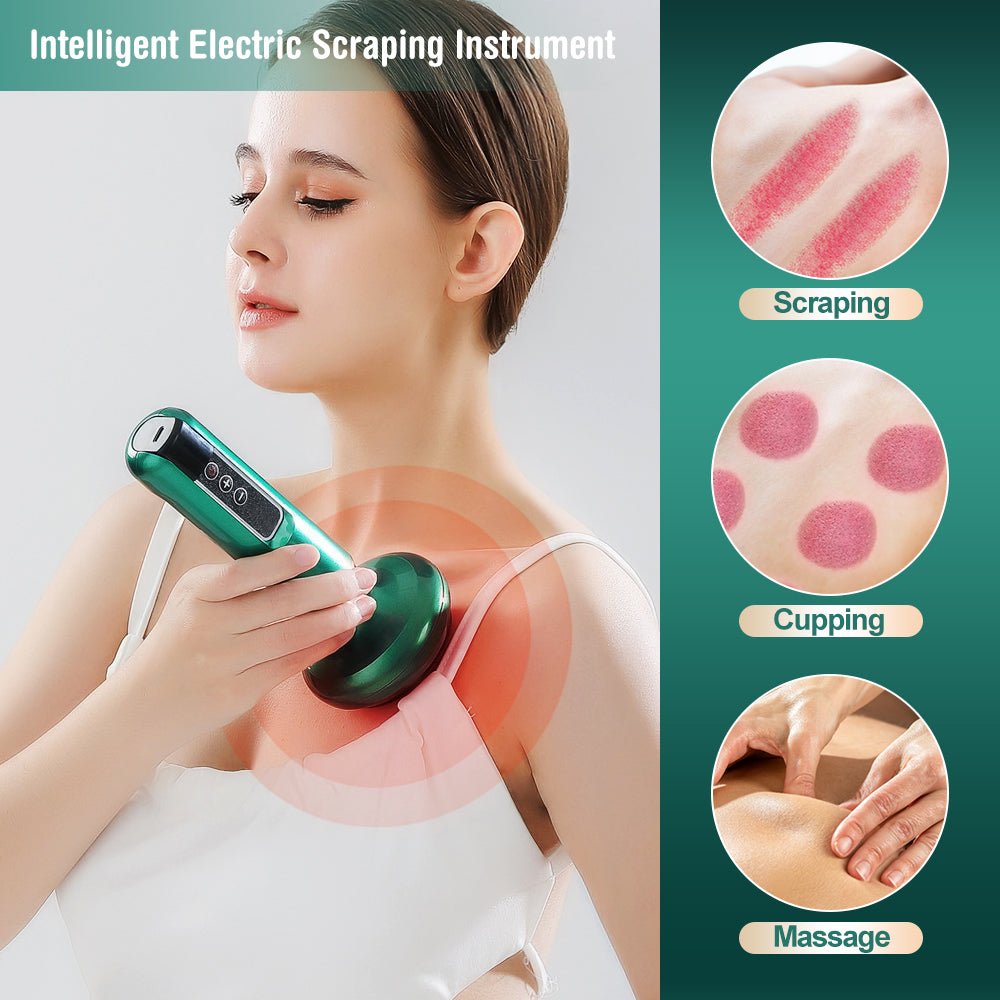 Electric Vacuum Cupping Massager For Body Anti - Cellulite Suction Cup Gua Sha Massage Body Cups Guasha Fat Burning Slimming Jars - Sixin1