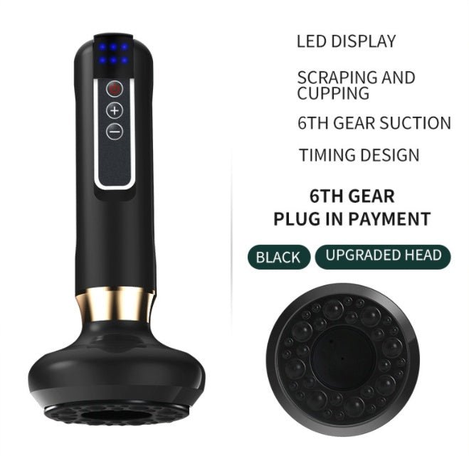 Electric Vacuum Cupping Massager For Body Anti - Cellulite Suction Cup Gua Sha Massage Body Cups Guasha Fat Burning Slimming Jars - Sixin1
