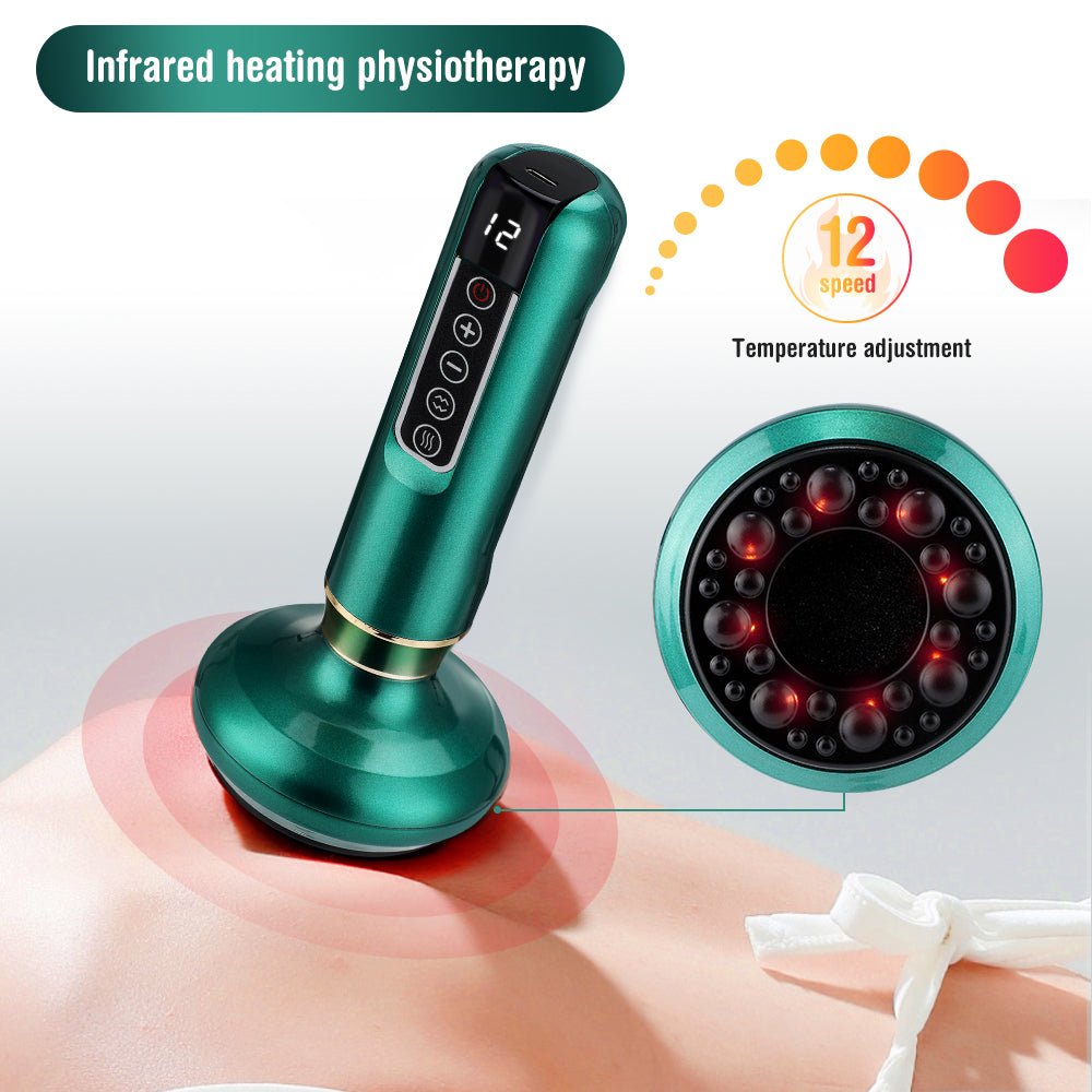 Electric Vacuum Cupping Massager For Body Anti - Cellulite Suction Cup Gua Sha Massage Body Cups Guasha Fat Burning Slimming Jars - Sixin1