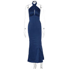 Elegant Backless Sleeveless Summer Dress: Lightweight Chic Style - Sixin1