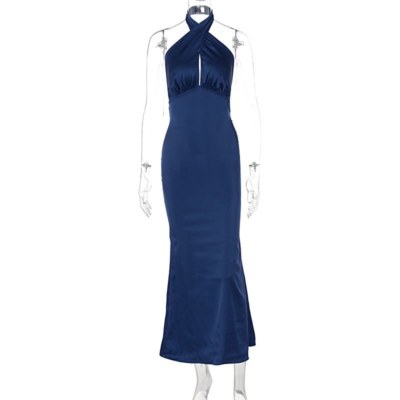 Elegant Backless Sleeveless Summer Dress: Lightweight Chic Style - Sixin1