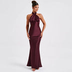 Elegant Backless Sleeveless Summer Dress: Lightweight Chic Style - Sixin1