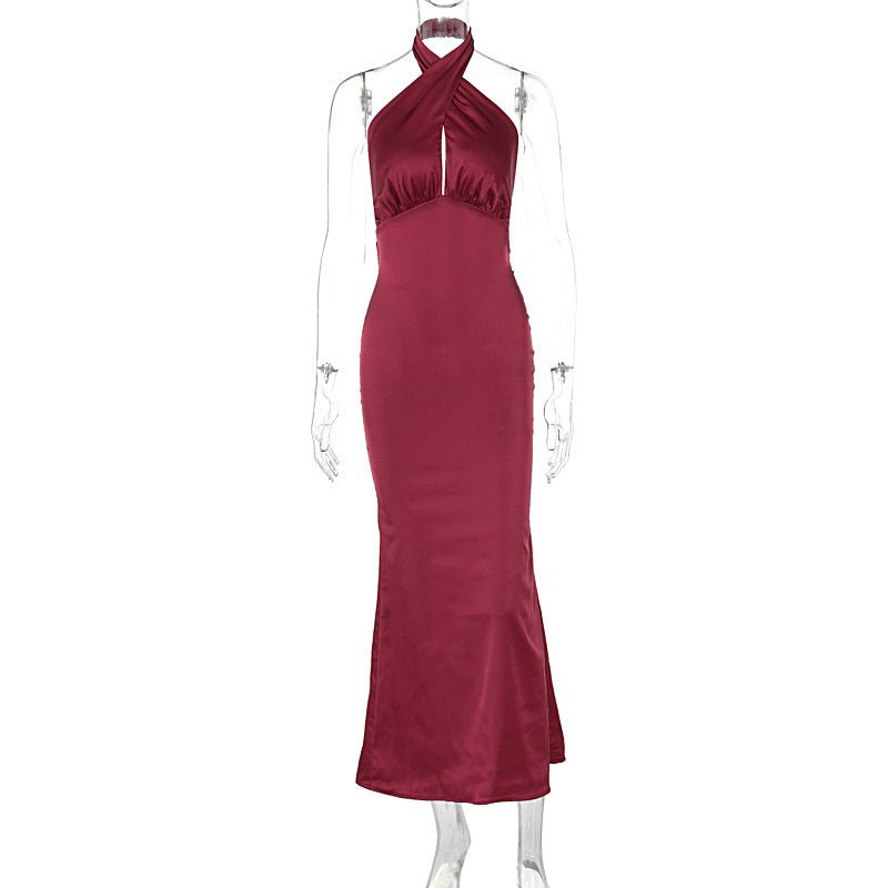 Elegant Backless Sleeveless Summer Dress: Lightweight Chic Style - Sixin1