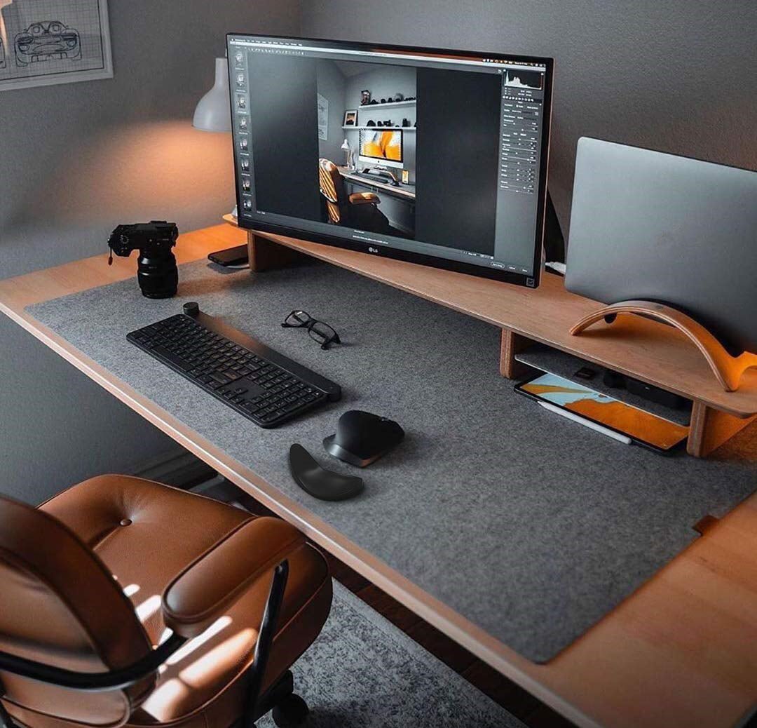 Ergonomic Silicone Mouse Wrist Rest: Left & Right Hand Support - Sixin1