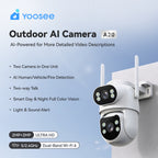 Yoosee AI Outdoor Security Camera: 2K HD WiFi 360° Surveillance with Smart Detection