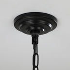 Farmhouse 8 - Lantern Chandelier – Industrial Multi - Tier Statement Light - Sixin1