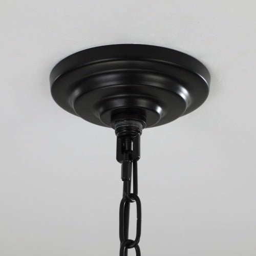 Farmhouse 8 - Lantern Chandelier – Industrial Multi - Tier Statement Light - Sixin1