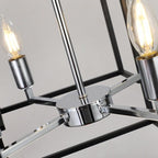 Farmhouse 8 - Lantern Chandelier – Industrial Multi - Tier Statement Light - Sixin1